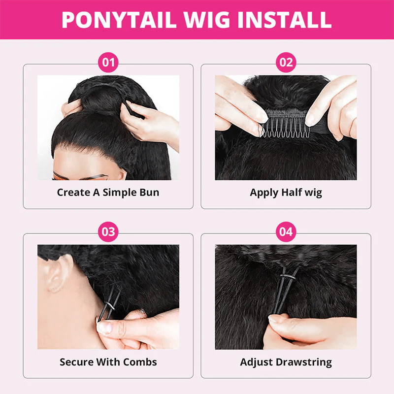 Lemoda 3 In 1 Half Wig Water Wave Flexible Fit Half Wig With Drawstring Beginner Friendly - Lemoda Hair