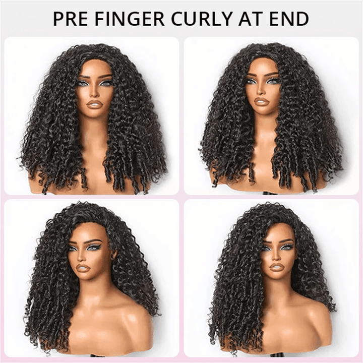 Lemoda 300% Density Burmese Curly Lace Wig With Flexi - Fit Drawstring Human Hair Wigs - Lemoda Hair