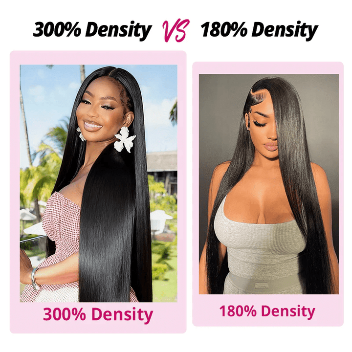 Lemoda 300% Density Silky Straight Human Hair Lace Front Wigs With Flexi - Fit Drawstring - Lemoda Hair