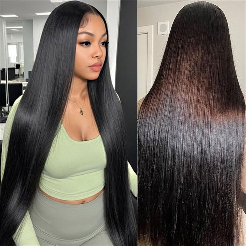 Lemoda 300% Density Silky Straight Human Hair Lace Front Wigs With Flexi - Fit Drawstring - Lemoda Hair