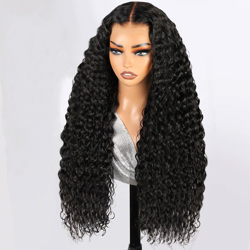 Lemoda 300% Density Water Wave Human Hair Lace Front Wig With Elastic Drawstring - Lemoda Hair