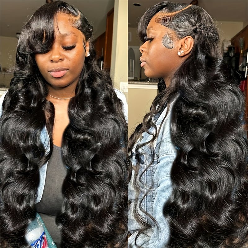 Lemoda 40 Inches Body Wave HD Lace Wig Human Hair Pre Plucked 13x4 13x ...