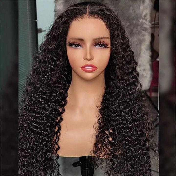 Lemoda 4C Edges Hairline Deep Wave Kinky Edges 13x4 13x6 HD Invisible Lace Frontal Wigs 100% Human Hair - Lemoda Hair