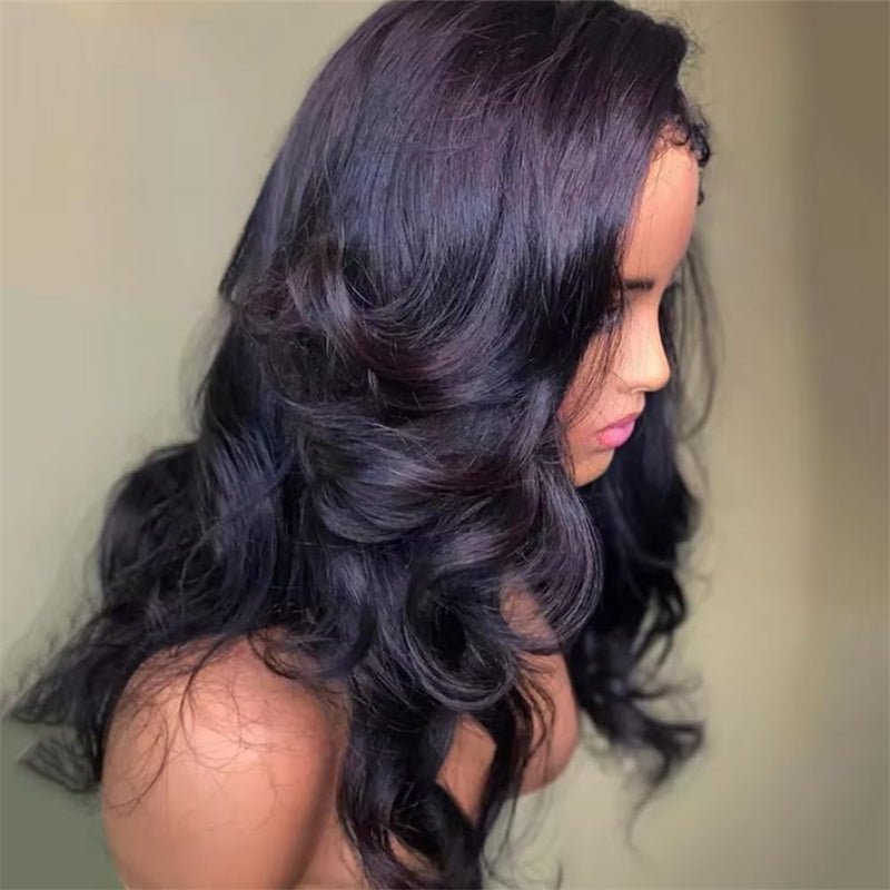 Lemoda 4C Edges Hairline Lace Front Wigs Body Wave HD Invisible 13x4 13x6 Frontal Wigs With Kinky Edges Curly Baby Hair - Lemoda Hair