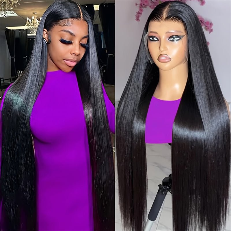 Lemoda 4x4 HD Invisible Lace Closure Wig Pre Plucked Straight Human Hair Wigs Melted All Skin - Lemoda Hair