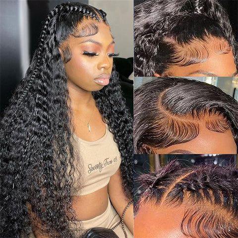 Lemoda 4x4 HD Lace Closure Wig 32 Inches Long Water Wave Human Hair Wigs 250% Density - Lemoda Hair
