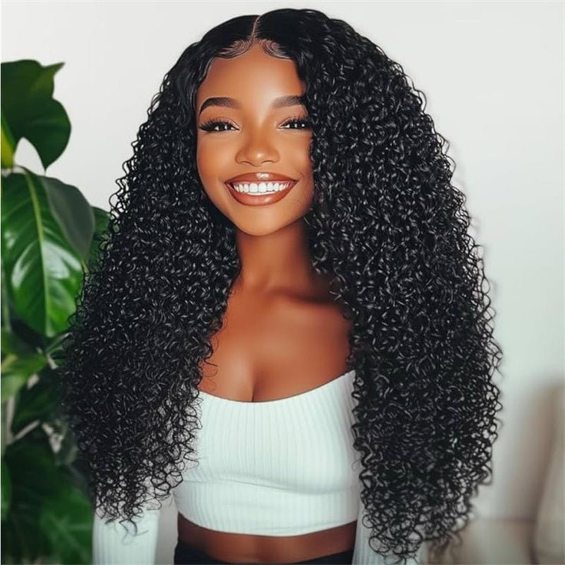 Lemoda 4x4 Lace Closure Wig Kinky Curly HD Lace Wigs Pre Plucked Human Hair 250% Density - Lemoda Hair