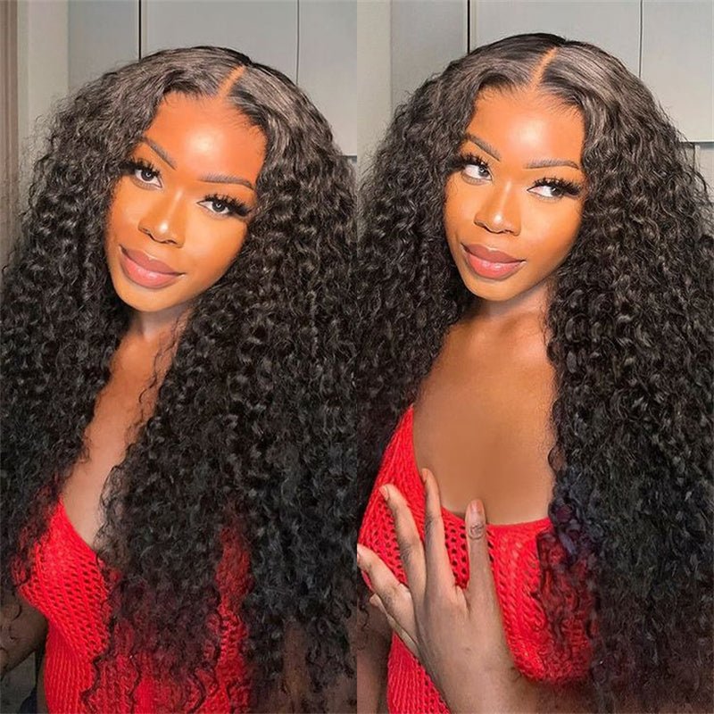 Lemoda 4x4 Lace Closure Wig Kinky Curly HD Lace Wigs Pre Plucked Human Hair 250% Density - Lemoda Hair