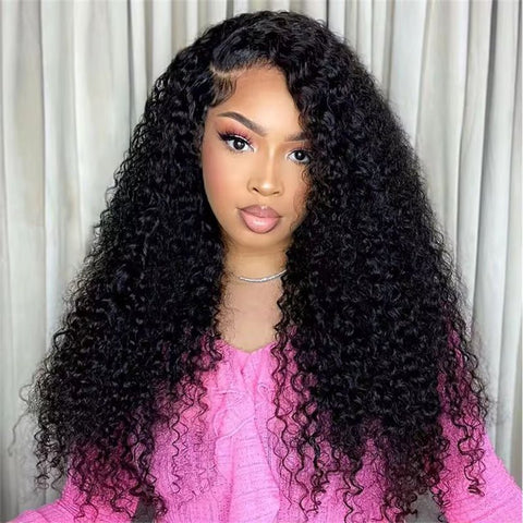 Lemoda 4x4 Lace Closure Wig Kinky Curly HD Lace Wigs Pre Plucked Human Hair 250% Density - Lemoda Hair