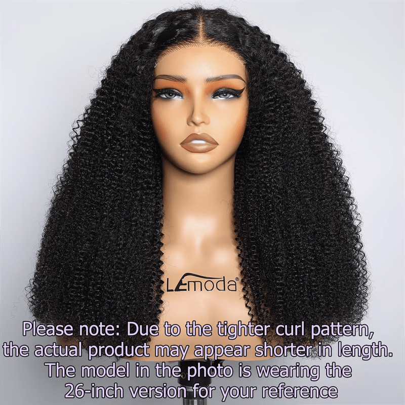 Lemoda 5x5 Glueless Wig Burmese Kinky Curly Lace Frontal Human Hair Wigs Pre - Bleached Knots - Lemoda Hair