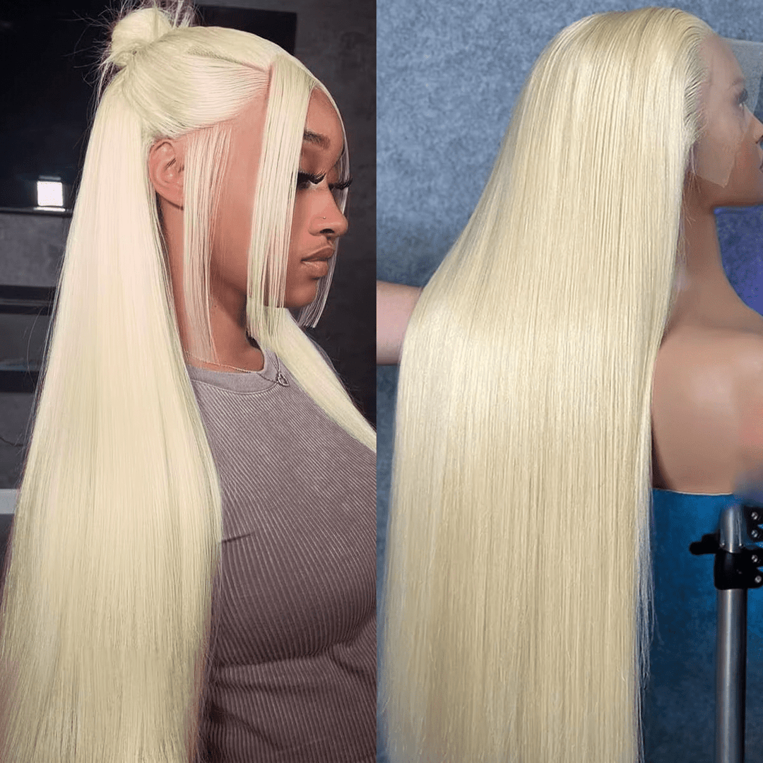 Lemoda #613 Blonde 13x6 Full Frontal Lace Wig Straight Human Hair Wigs 250% - Lemoda Hair