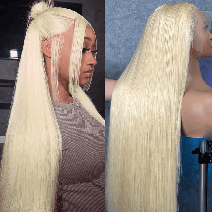 Lemoda #613 Blonde 13x6 Full Frontal Lace Wig Straight Human Hair Wigs 250% - Lemoda Hair