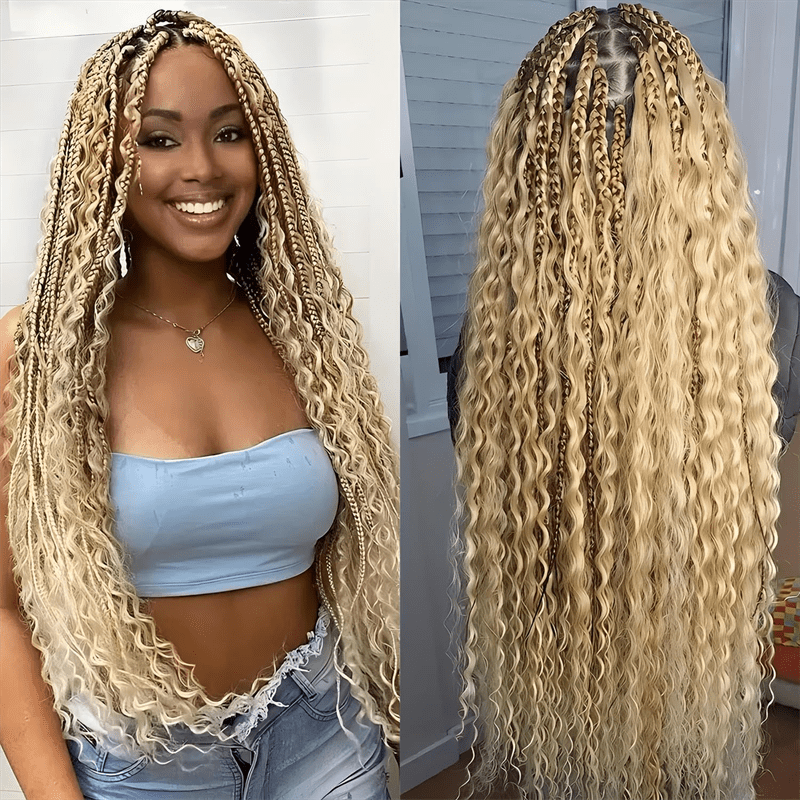 Lemoda #613 Blonde Deep Wave Miracle Knots Crochet Braiding Hair Extensions - Lemoda Hair