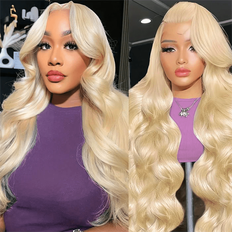 Lemoda 613 Blonde Human Hair 13x6 HD Invisible Lace Front Wigs 180% - Lemoda Hair