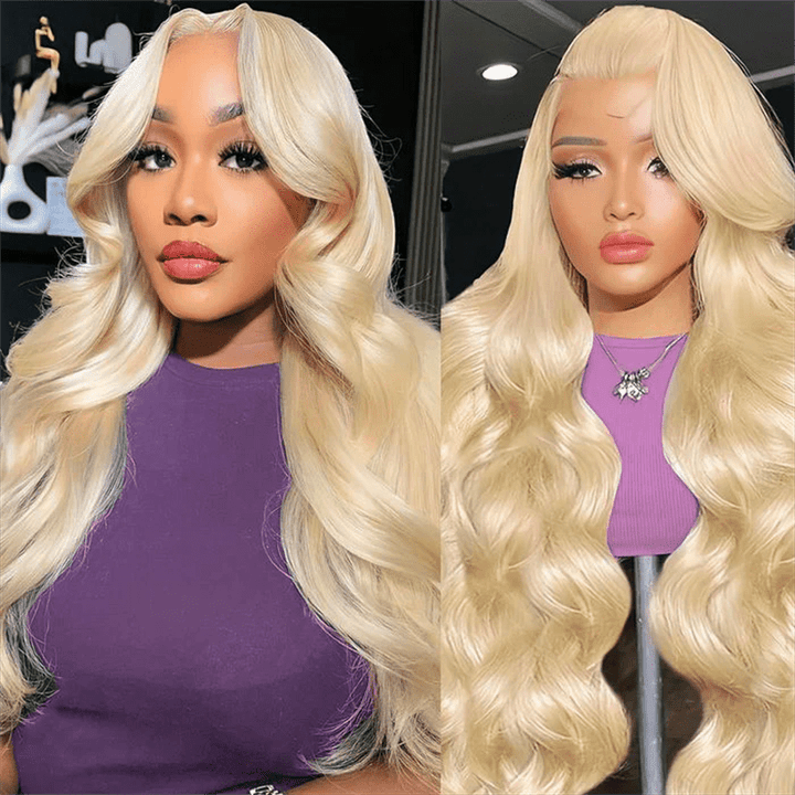 Lemoda 613 Blonde Human Hair 13x6 HD Invisible Lace Front Wigs 180% - Lemoda Hair