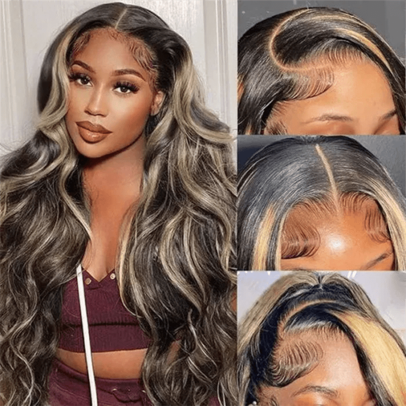 Lemoda Body Wave 13x6 Lace Front Wigs P1B/27 Highlight Wear Go Wigs Pre - Cut 5x5 Glueless Wigs - Lemoda Hair