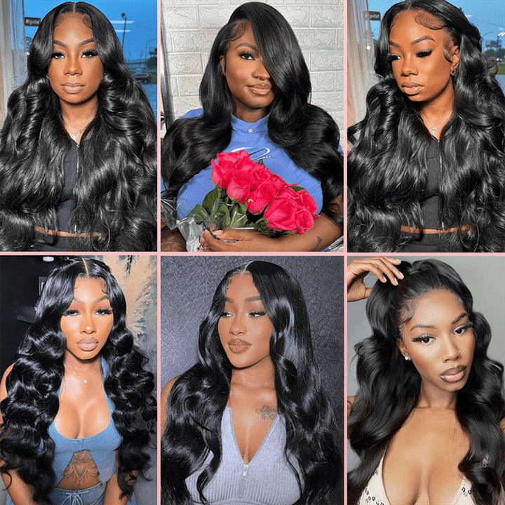 Lemoda Body Wave 3 Bundles With 4x4 Lace Closure Human Hair Extensions - Lemoda Hair