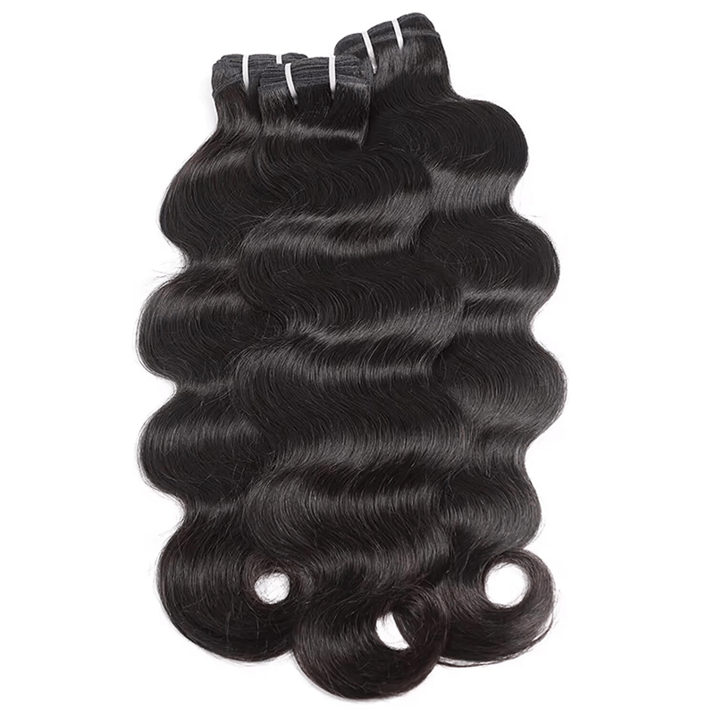 Lemoda Body Wave 3 Bundles With 4x4 Lace Closure Human Hair Extensions - Lemoda Hair