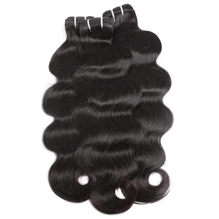 Lemoda Body Wave 3 Bundles With 4x4 Lace Closure Human Hair Extensions - Lemoda Hair