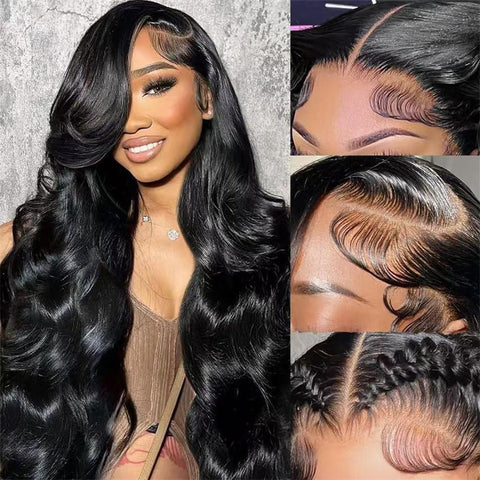 Lemoda Body Wave 4x4 Lace Closure Wigs Pre Plucked HD Invisible Human Hair Wigs for Women - Lemoda Hair