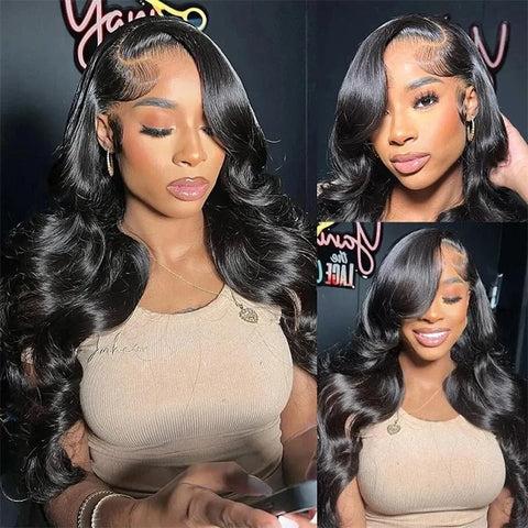 Lemoda Body Wave 4x4 Lace Closure Wigs Pre Plucked HD Invisible Human Hair Wigs for Women - Lemoda Hair