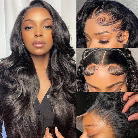 Lemoda Body Wave Lace Front Wigs 13x6 HD Transparent Lace Frontal Wig Human Hair for Women - Lemoda Hair