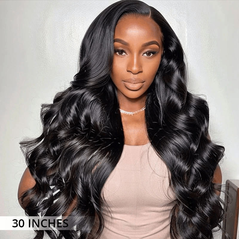 Lemoda Body Wave Lace Front Wigs 300% Density Pull Go Drawstring Human Hair Wigs With Natural Hairline - Lemoda Hair