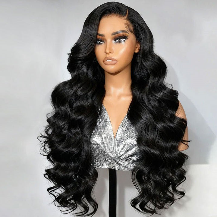 Lemoda Body Wave Lace Front Wigs 300% Density Pull Go Drawstring Human Hair Wigs With Natural Hairline - Lemoda Hair