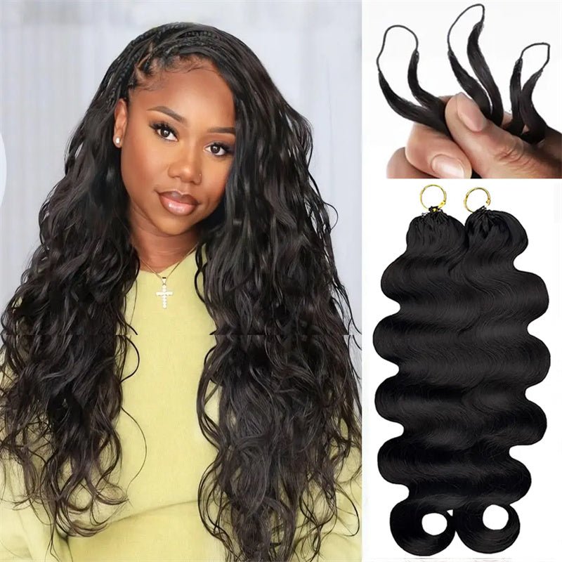 Lemoda Body Wave Miracle Knots Crochet Human Hair For Braiding Boho Braids - Lemoda Hair