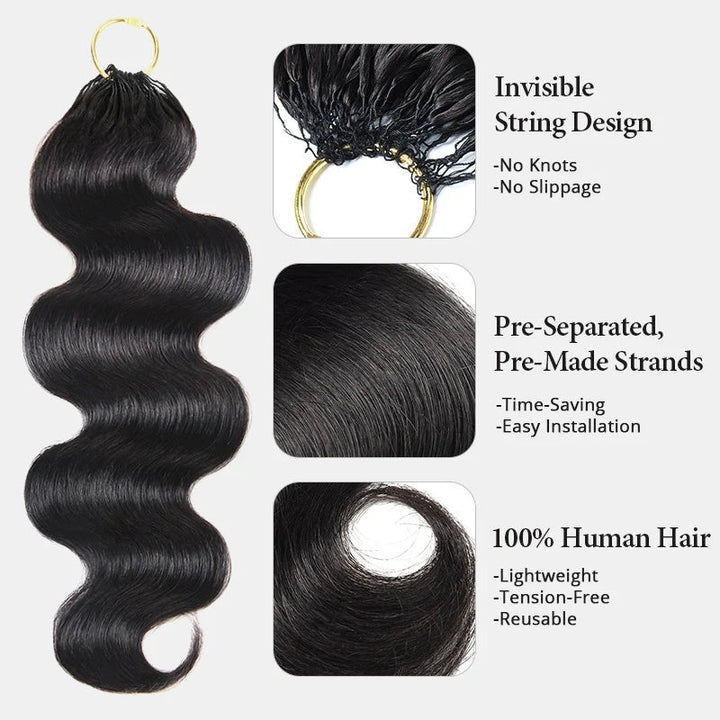 Lemoda Body Wave Miracle Knots Crochet Human Hair For Braiding Boho Braids - Lemoda Hair