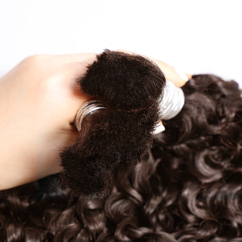 Lemoda Boho Braids Burmese Curly Hair Bulk For Braids Chocolate Brown Human Hair Extensions - Lemoda Hair