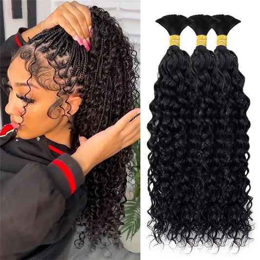 Lemoda Braiding Hair Water Wave Boho Braids Human Hair Exensions No Weft 1PC - Lemoda Hair