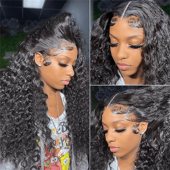 Lemoda Brazilian 13x4 Lace Front Human Hair Wigs Water Wave With Baby Hair - Lemoda Hair