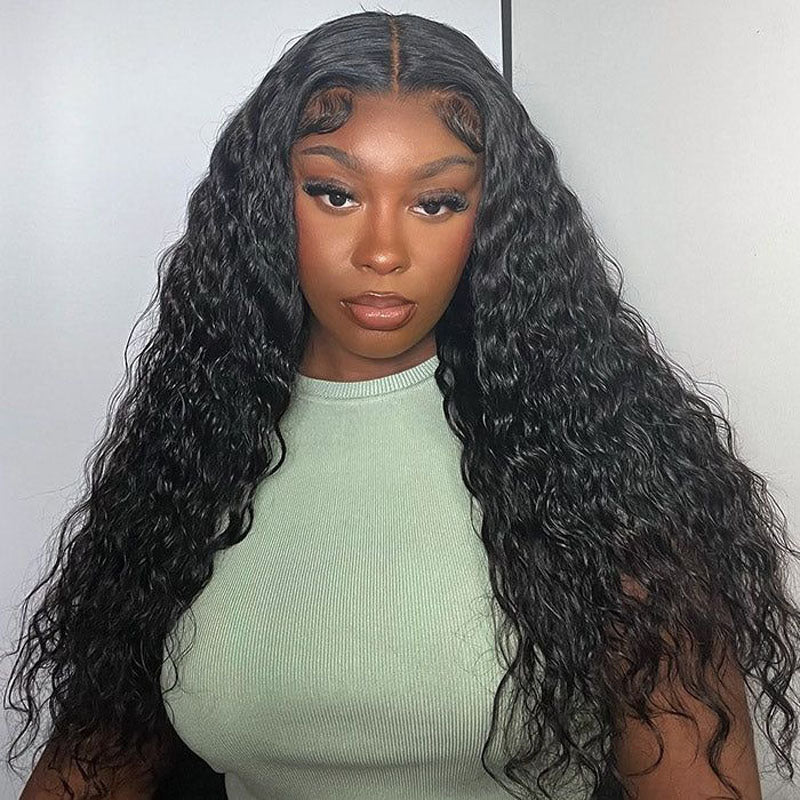 Lemoda Brazilian 180% Density Human Hair Wigs Water Wave 13x4 Lace Front Wigs Human Hair - Lemoda Hair