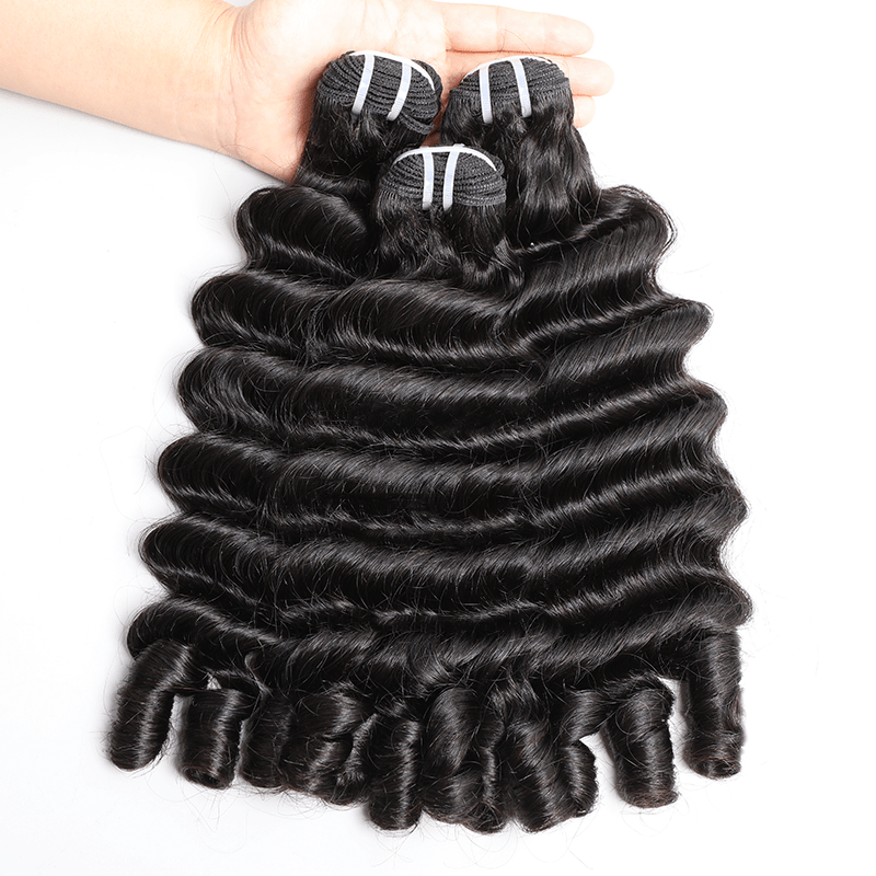 Lemoda Brazilian Hair Ocean Spiral Bundles for Black Women Loose Deep Curl Human Hair Bundles - Lemoda Hair