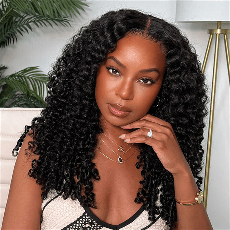 Lemoda Burmese Curly 13x4 HD Lace Frontal Human Hair Wigs 18% Density - Lemoda Hair