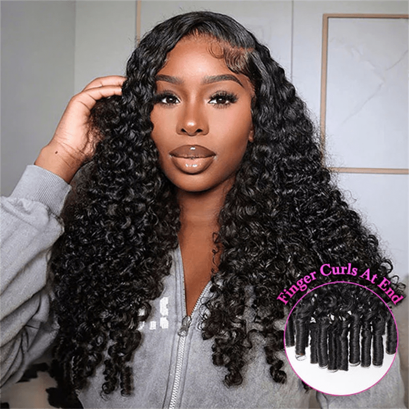 Lemoda Burmese Curly 13x4 HD Lace Frontal Human Hair Wigs 18% Density - Lemoda Hair
