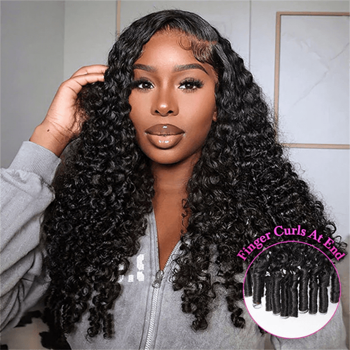 Lemoda Burmese Curly 13x4 HD Lace Frontal Human Hair Wigs 18% Density - Lemoda Hair