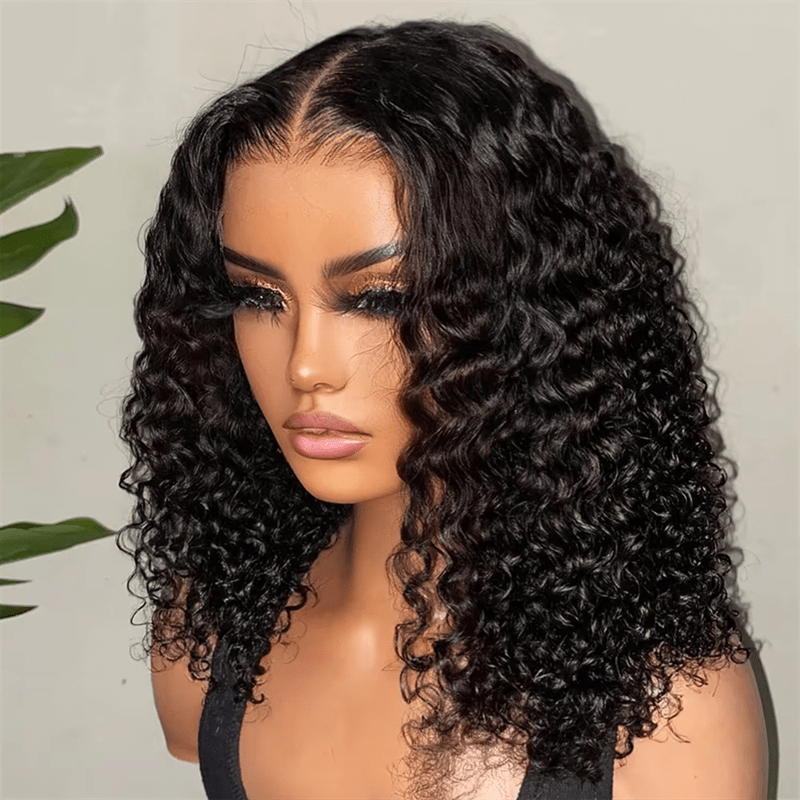 Lemoda Burmese Curly Human Hair Bob Wig 13x4 Invisiable Lace Short Bob Wigs - Lemoda Hair