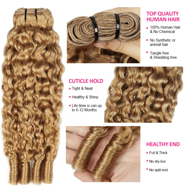 Lemoda Burmese Curly Human Hair Bundles 27 Color Tangle Free Virgin Hair Extensions - Lemoda Hair