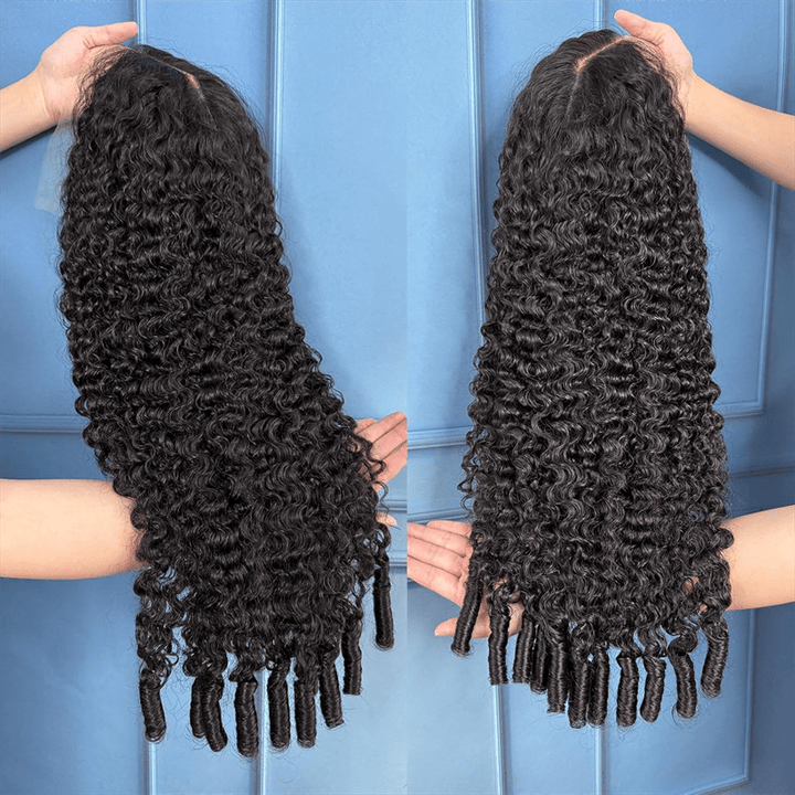 Lemoda Burmese Curly Human Hair Wigs 4x4 6x6 Transparent Lace Closure Wig Vietnamese Hair - Lemoda Hair