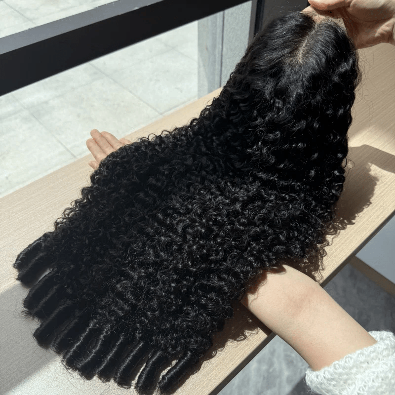 Lemoda Pre-Bleached Wear Go Glueless Wig 5x5 13x6 Burmese Curly HD Lace Front Wigs 210%