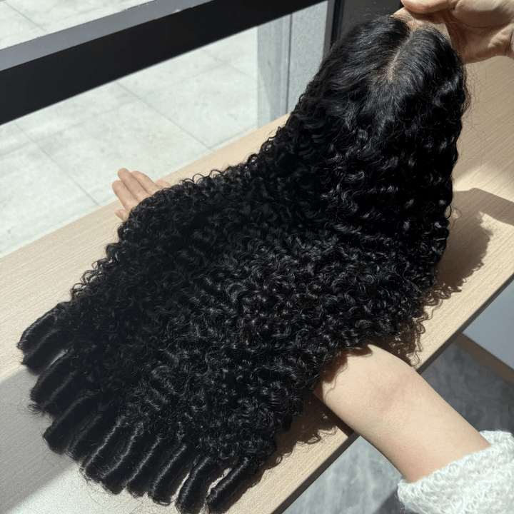 Lemoda Pre-Bleached Wear Go Glueless Wig 5x5 13x6 Burmese Curly HD Lace Front Wigs 210%