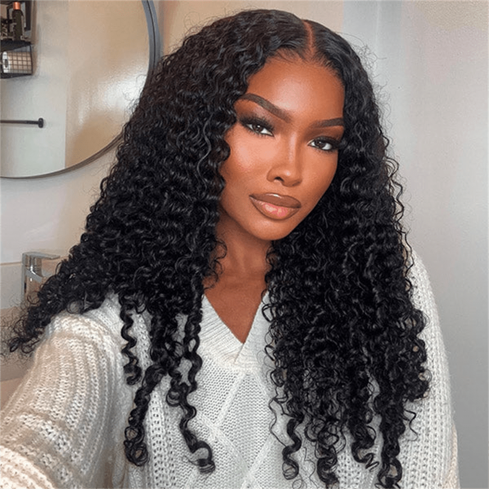 Lemoda Burmese Curly Lace Frontal Wigs HD Transparent Human Hair Wigs 180% - Lemoda Hair