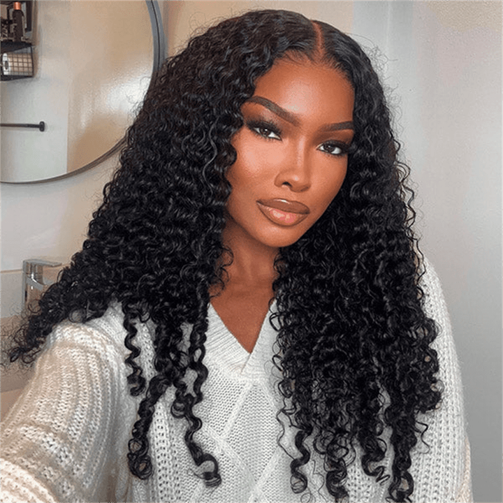 Lemoda Burmese Curly Lace Frontal Wigs HD Transparent Human Hair Wigs 180% - Lemoda Hair