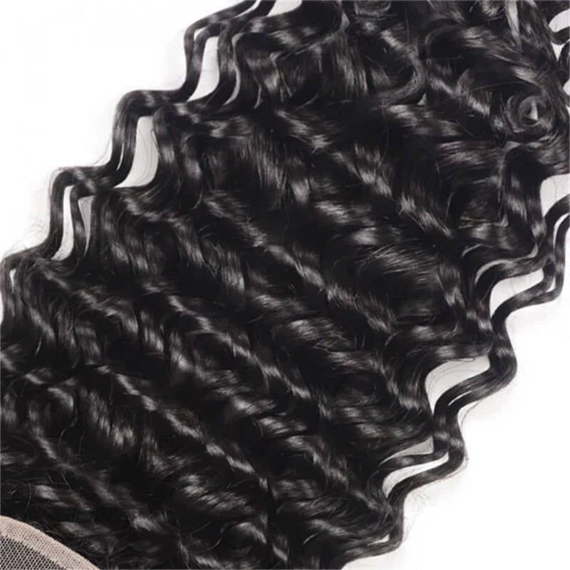 Lemoda Deep Wave 5x5 Transparent HD Lace Closure Virgin Human Hair Frontal Closure - Lemoda Hair