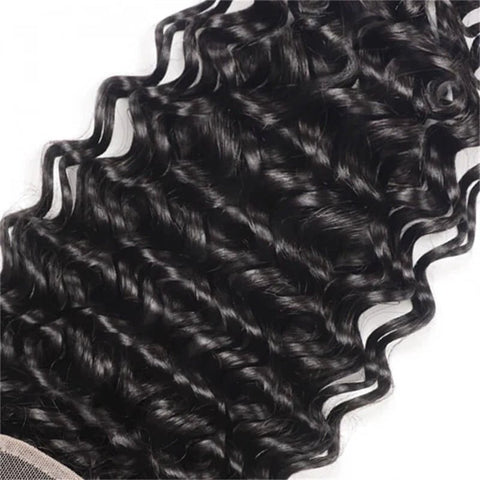 Lemoda Deep Wave 5x5 Transparent HD Lace Closure Virgin Human Hair Frontal Closure - Lemoda Hair