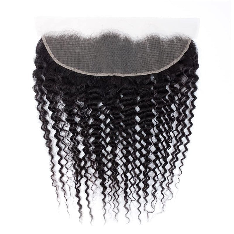 Lemoda Deep Wave Ear to Ear Lace Frontal Closure 13x4 HD Lace Frontal Human Hair With Baby Hair - Lemoda Hair