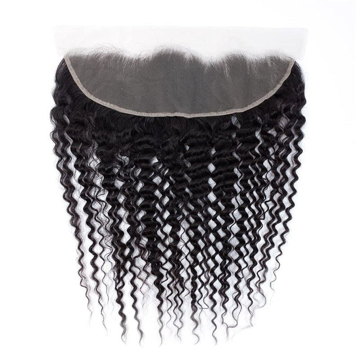 Lemoda Deep Wave Ear to Ear Lace Frontal Closure 13x4 HD Lace Frontal Human Hair With Baby Hair - Lemoda Hair