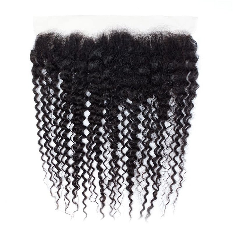 Lemoda Deep Wave Ear to Ear Lace Frontal Closure 13x4 HD Lace Frontal Human Hair With Baby Hair - Lemoda Hair